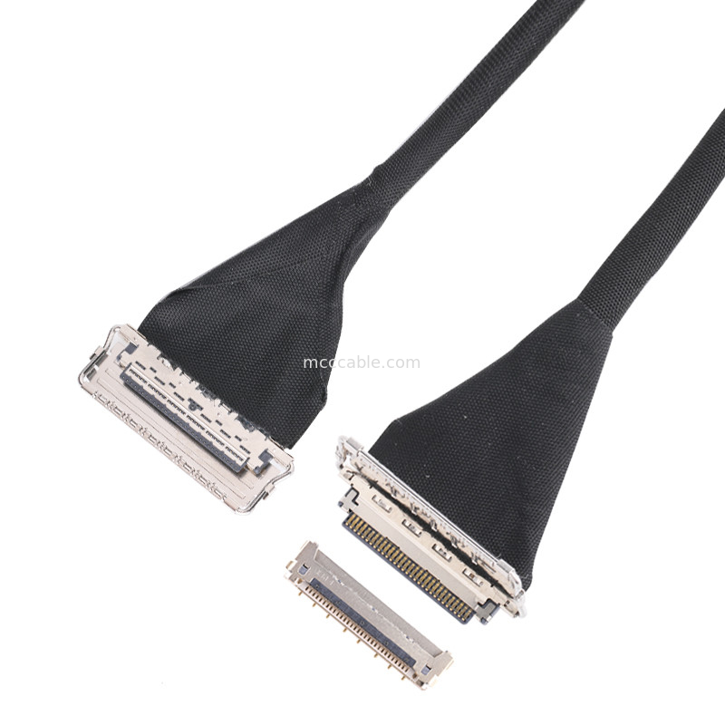 20679 0.4 มิลลิเมตร Pitch 20pin 30pin 40pin 50pin Micro Coaxial Connector ทิศทางแนวราบ