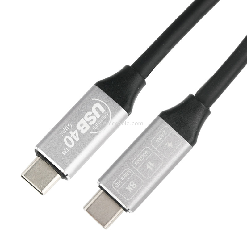 สายต่อ USB ความเร็วสูง USB Type-C เป็น USB Type-C 4.0, 40Gbps