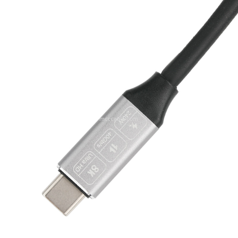 สายต่อ USB ความเร็วสูง USB Type-C เป็น USB Type-C 4.0, 40Gbps