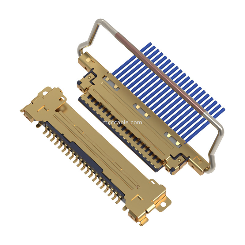 20pin 20453-220T-03 ปรางเต็มด้วยพื้นที่หลายจุดเพื่อป้องกันการรั่วไหลของ EMI