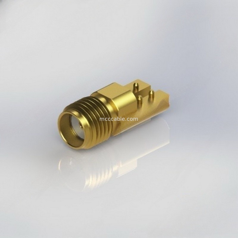 CONN SMA ตัวเชื่อมต่อ RF Coax ตัวเมียแบบตรงพร้อม .015