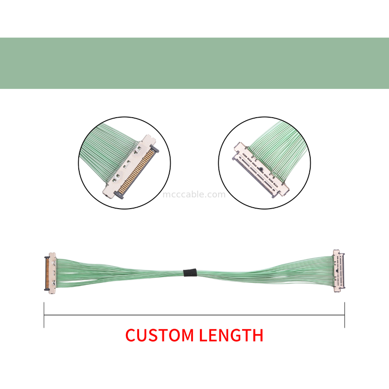 KEL 0.4 มม. Pitch Micro Coaxial Cable USL20-30SS-010-C 30 พิน 40 พินการออกแบบปลั๊กแบบบาง