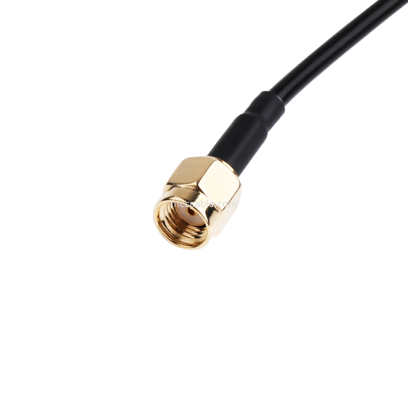 เครื่องเชื่อม RF 50ohm อัมพาต Lmr100 RF สายเคเบิลโคเอชเชียล สีดํา