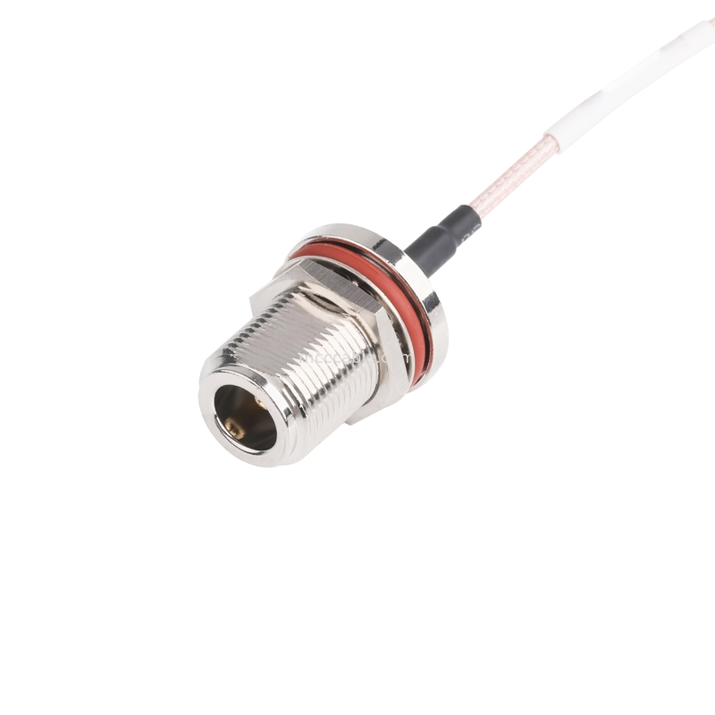 ขั้วต่อโคแอกเซียล Rf ตัวเมียชนิด N มินิตรง สายเคเบิลความเร็วสูงของ samtec