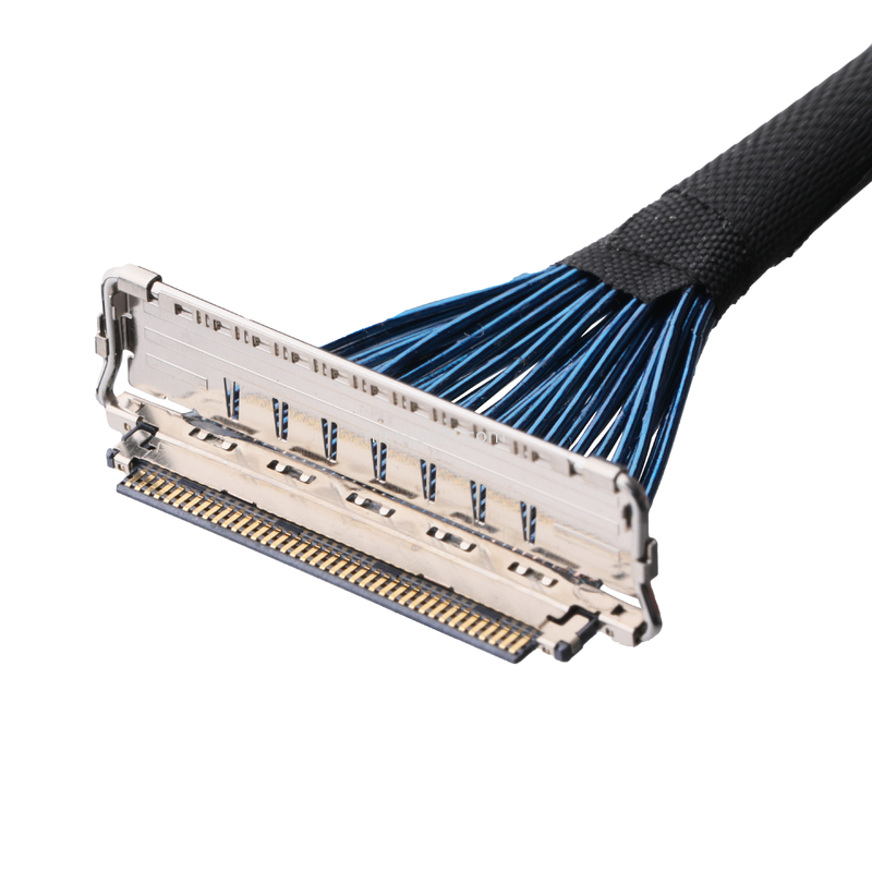 IDC CABLE 20679 20729 ซีรีส์ 20679-050T-01 50P 0.4 มิลลิเมตร Pitch Horizontal Mating มินิเอชชั่นเคเบิลโคเอชเชียล