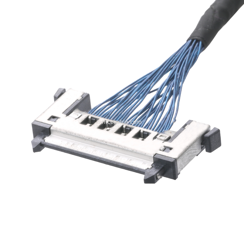 JAE FI-RE31CL ถึง FI RE31CL LCD Lvds สายเคเบิลประกอบสายเคเบิลแบบกำหนดเอง 0.3 มม. pitch molex ชุดสายไฟ