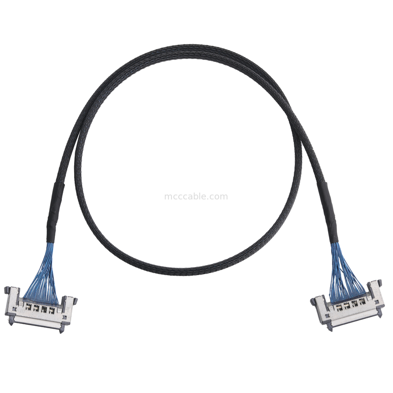 JAE FI-RE31CL ถึง FI RE31CL LCD Lvds สายเคเบิลประกอบสายเคเบิลแบบกำหนดเอง 0.3 มม. pitch molex ชุดสายไฟ