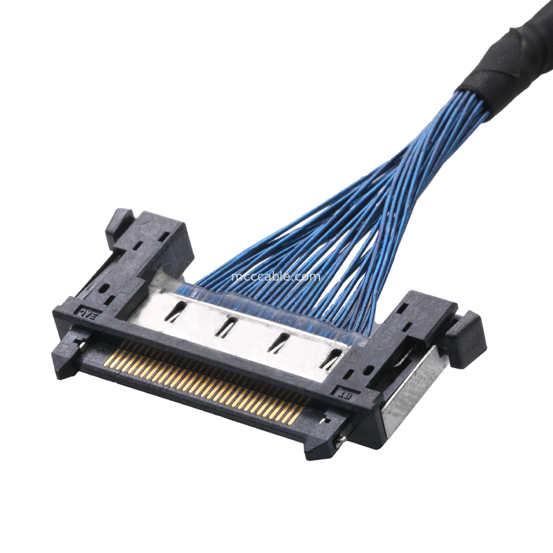 JAE FI-RE31CL ถึง FI RE31CL LCD Lvds สายเคเบิลประกอบสายเคเบิลแบบกำหนดเอง 0.3 มม. pitch molex ชุดสายไฟ