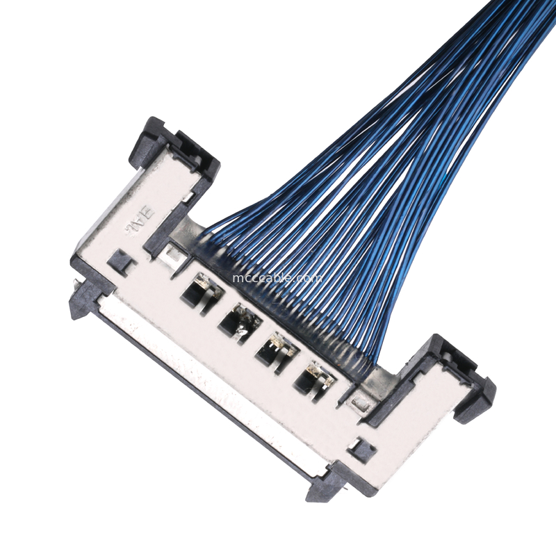 JAE FI-RE31CL ถึง FI RE31CL LCD Lvds สายเคเบิลประกอบสายเคเบิลแบบกำหนดเอง 0.3 มม. pitch molex ชุดสายไฟ
