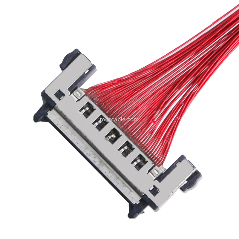ชุดประกอบสายเคเบิล LCD Lvds JAE FI-RE41CL ถึง FI RE41CL 0.3 มม. Pitch Molex สายรัด