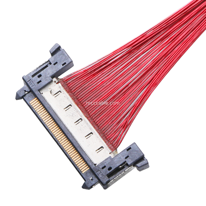 ชุดประกอบสายเคเบิล LCD Lvds JAE FI-RE41CL ถึง FI RE41CL 0.3 มม. Pitch Molex สายรัด