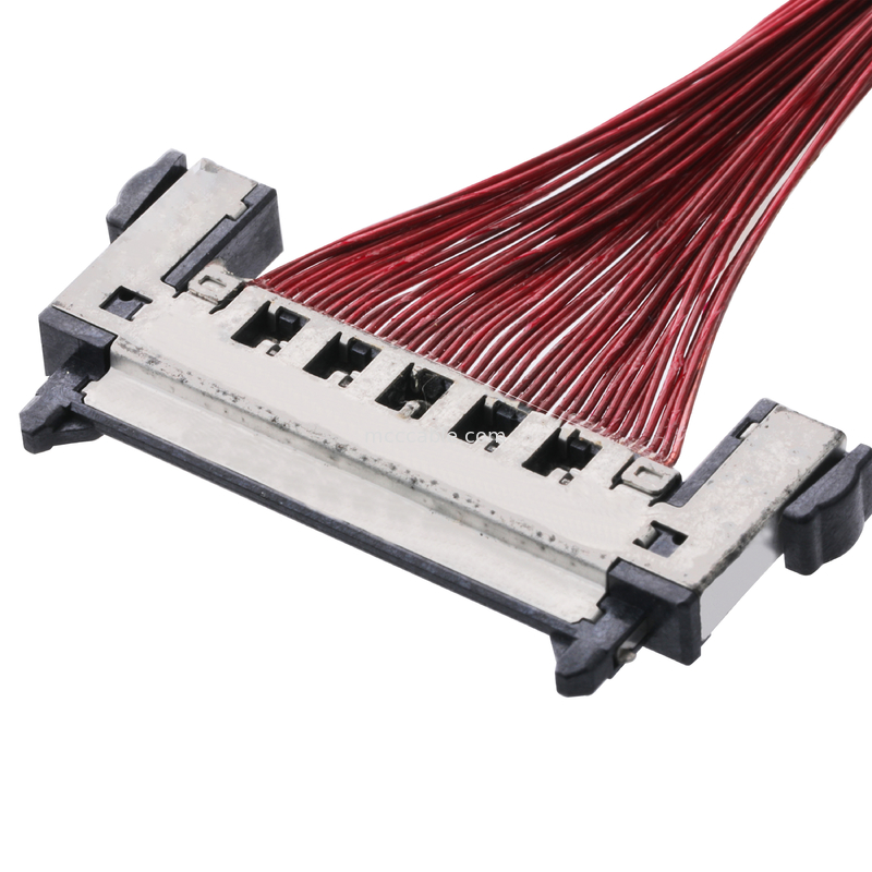 ชุดประกอบสายเคเบิล LCD Lvds JAE FI-RE41CL ถึง FI RE41CL 0.3 มม. Pitch Molex สายรัด