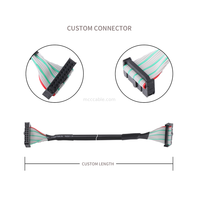 CONN IDC-20P Half Gold Terminal WIRE PITCH 1.27mm 7/0.12-16P แล็ปท็อป LCD TV
