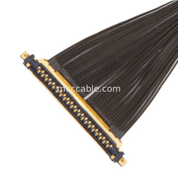 40P UL11130 46AWG Micro Coaxial Cable Assembly 20531-040t-02 IDC การสร้าง OEM / ODM