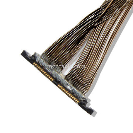 0.3mm Micro Coaxial Cable DF56 26P 0.3SD สําหรับ Drone เครื่องเชื่อมกล้องและการเชื่อมโยงทางกล