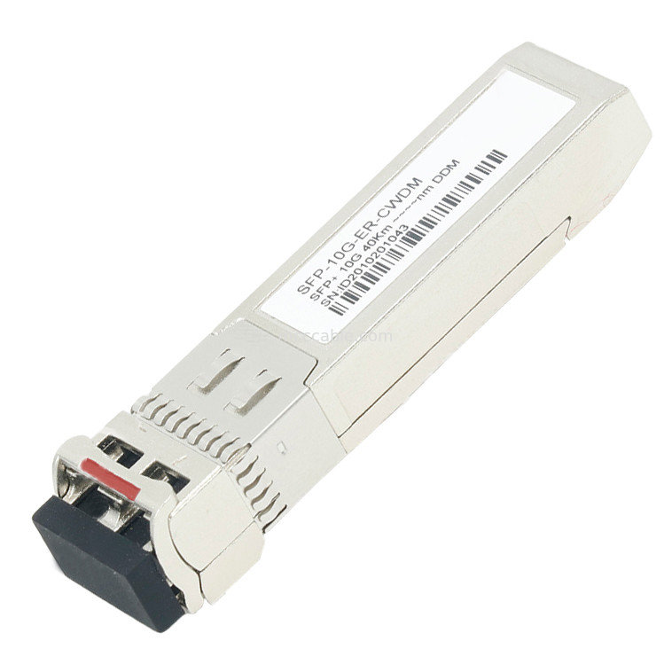 SFP-10G-ER-CWDM 40 กม. DDM ช่องไฟเบอร์ที่รองรับ sFP สำหรับอีเธอร์เน็ต