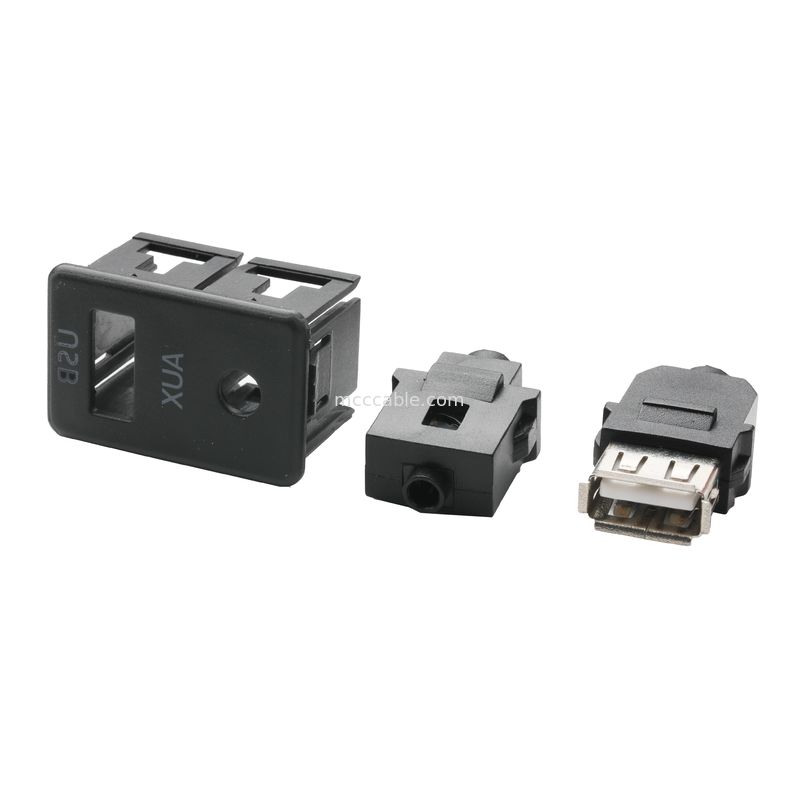 ISOBUS AUX ชายสายต่อแจ็ค 3.5 มม. สเตอริโอสำหรับ O แจ็คสาย USB Socket
