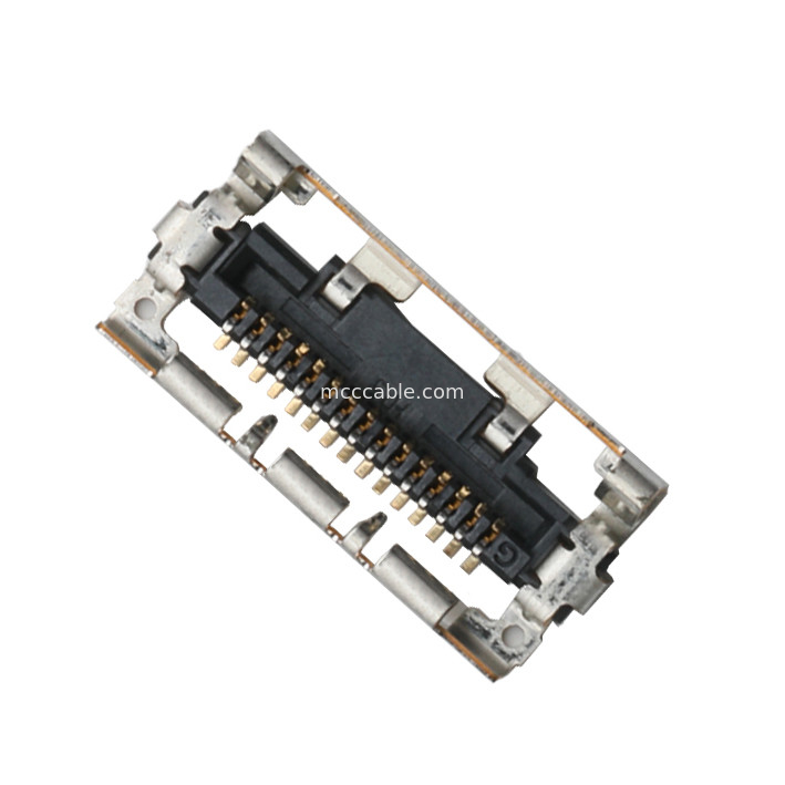 15 Pin  LVDS EDP DF36A-15S-0.4V เครื่องเชื่อมต่อการประกอบเคเบิลไมโครโคเอ็กซ์