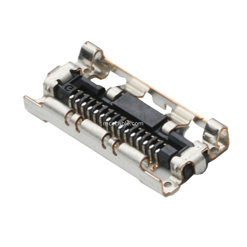 15 Pin  LVDS EDP DF36A-15S-0.4V เครื่องเชื่อมต่อการประกอบเคเบิลไมโครโคเอ็กซ์