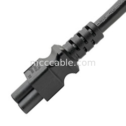 เครื่องปรับสาย C14 ถึง C5 สายปรับพลังงาน 7a 250v 18 Awg