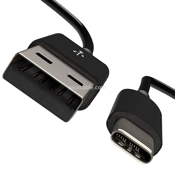 USB Type C To USB 2.0 USB C คาเบลข้อมูล ความเร็วสูง 0.5 เมตร