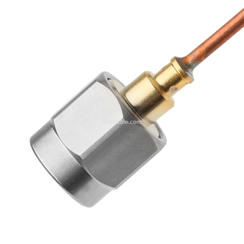 Rohs Semi Rigid Coaxial Cable Vita 67 Smpm ติดตรงไปยัง Sma Male ติดตรง Sro47