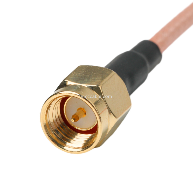 Oem / Odm Rg316 Cable Connector Sma หญิง Bulkhead Jack ไปยังชาย สูงตรง