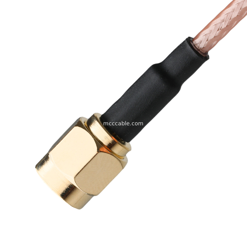 Oem / Odm Rg316 Cable Connector Sma หญิง Bulkhead Jack ไปยังชาย สูงตรง