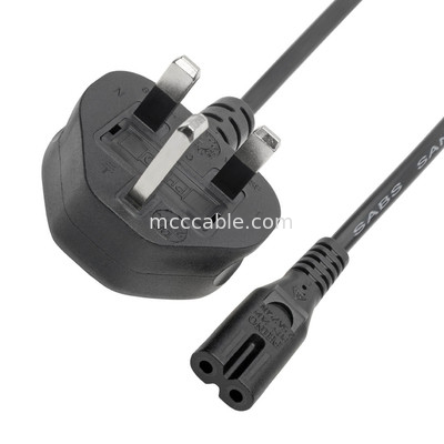 Rohs สายไฟฟ้า Bs1363 ถึง C7 2.5a 6 ฟุต 220v ภายใน