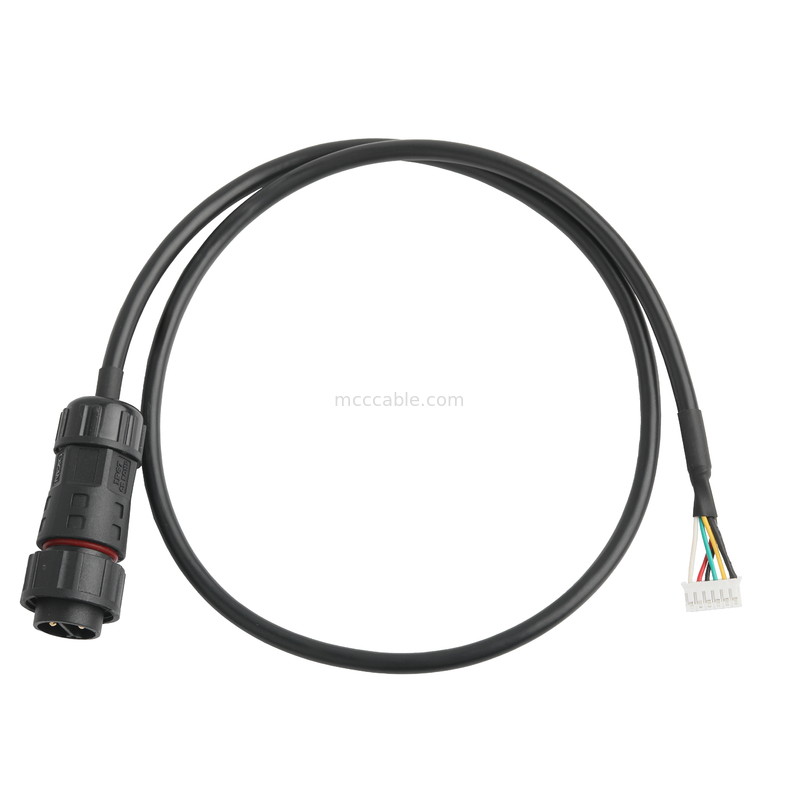 ROHS สายเชื่อมกันน้ํา M20 เพศชายต่อ JST PHR-6 สาย UL2464 24AWGX5C OEM / ODM