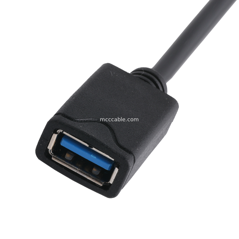 เครื่องปรับเชื่อม Rohs Usb เครื่องปรับสาย USB แบบ C ชาย Usb - แบบ A หญิง OEM / ODM ปรับแต่ง