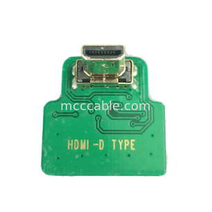 MIPI Connector Adapters ROHS HDMI-D Adapter Micro Elbow Head HDMI-D ไปยัง 20454-220-02 20455 20453