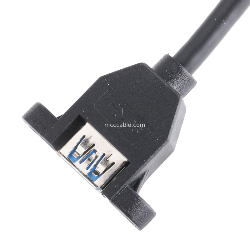 USB 3.0 แผนผังหน้า Motherboard 19/20 Pin Cable To USB ผู้หญิง Splitter Adapter เครื่องเชื่อมต่อขยาย
