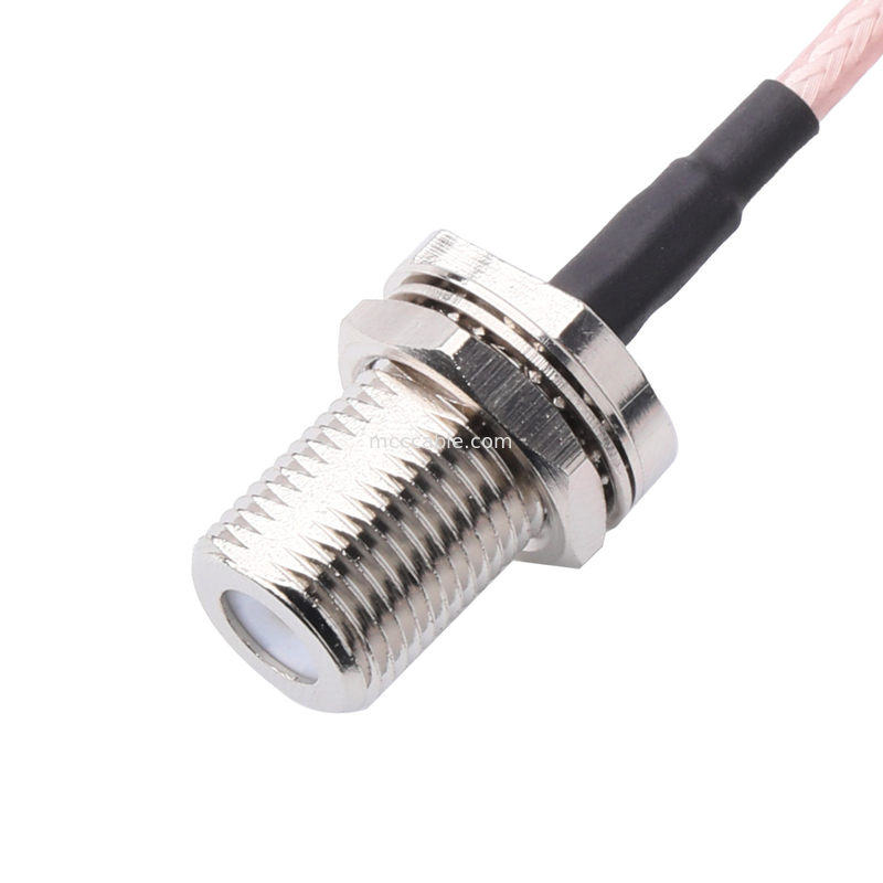 RG179 สายเคเบิลโคเอชเชียล 75 โอม TE 5415226-1 ถึง AMPHENOL CONNEX 222114-10 OEM/ODM