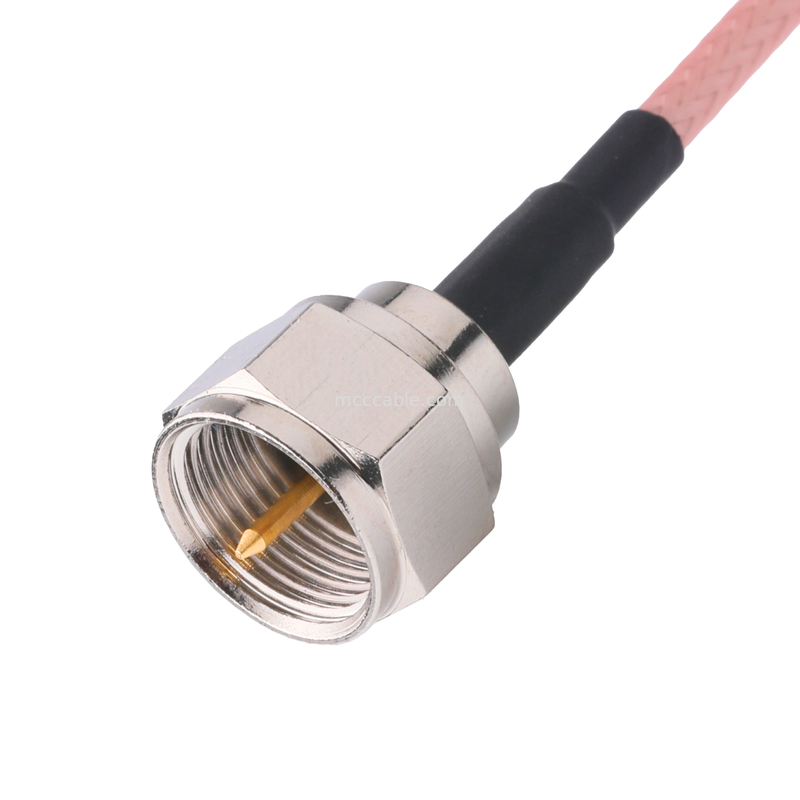 RG179 สายเคเบิลโคเอชเชียล 75 โอม TE 5415226-1 ถึง AMPHENOL CONNEX 222114-10 OEM/ODM