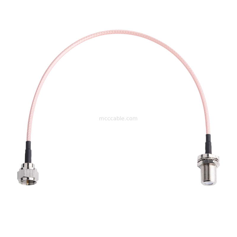 RG179 สายเคเบิลโคเอชเชียล 75 โอม TE 5415226-1 ถึง AMPHENOL CONNEX 222114-10 OEM/ODM