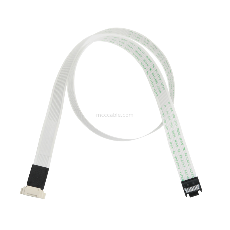 FFC/FPC IS100-L08T-C46-C สีดําสู่ HS100-L08N-N62 สีดํา LED FFC EXTENSION CABLE
