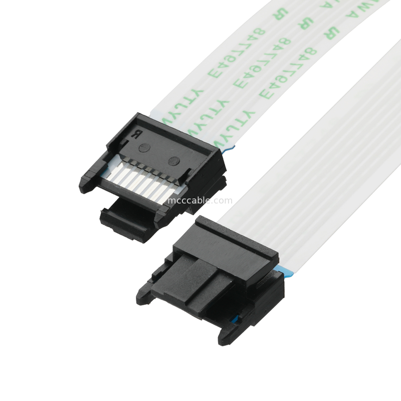 FFC/FPC IS100-L08T-C46-C สีดําสู่ HS100-L08N-N62 สีดํา LED FFC EXTENSION CABLE