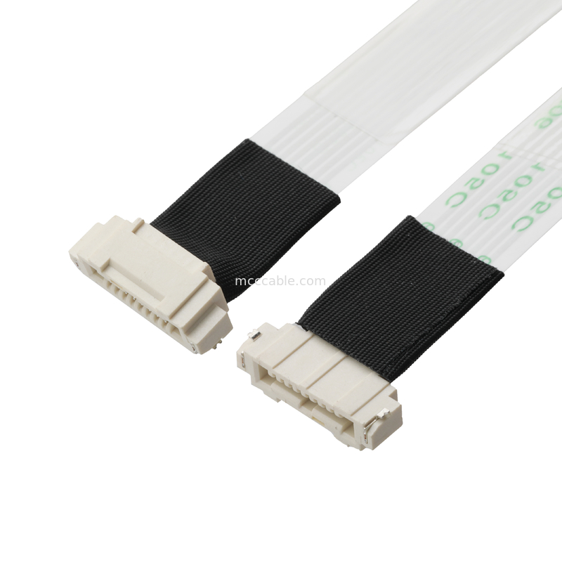 FFC/FPC IS100-L08T-C46-C สีดําสู่ HS100-L08N-N62 สีดํา LED FFC EXTENSION CABLE