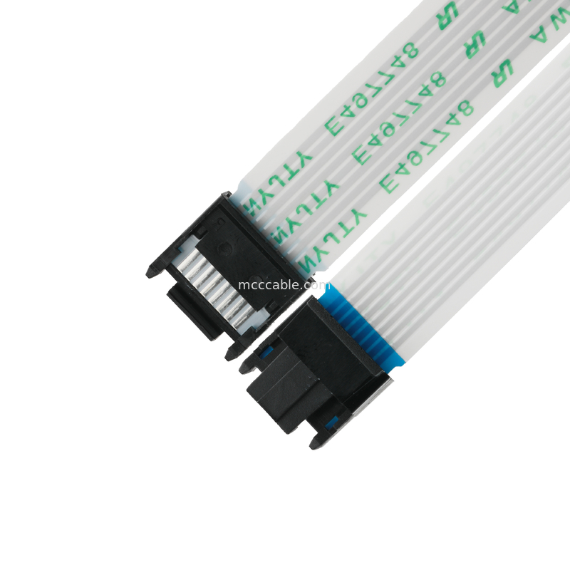 FFC/FPC IS100-L08T-C46-C สีดําสู่ HS100-L08N-N62 สีดํา LED FFC EXTENSION CABLE
