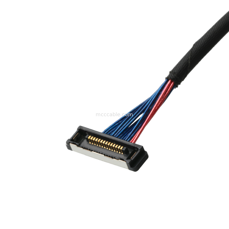 สายเคเบิลไมโครโคเอชเชียล 20380 เครื่องเชื่อม 20380-R14T-06 เครื่องเชื่อม Pitch 14P 0.4mm
