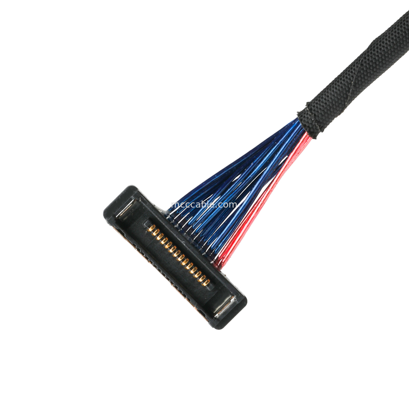 สายเคเบิลไมโครโคเอชเชียล 20380 เครื่องเชื่อม 20380-R14T-06 เครื่องเชื่อม Pitch 14P 0.4mm