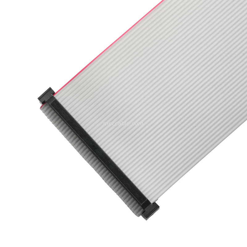 IDC FC-2*20P 40Pin 2.54 มิลลิเมตร pitch สีดํา PBT+G/F UL2651 28AWG Idc Flat Ribbon Cable 1.27 มิลลิเมตร Pitch OEM/ODM