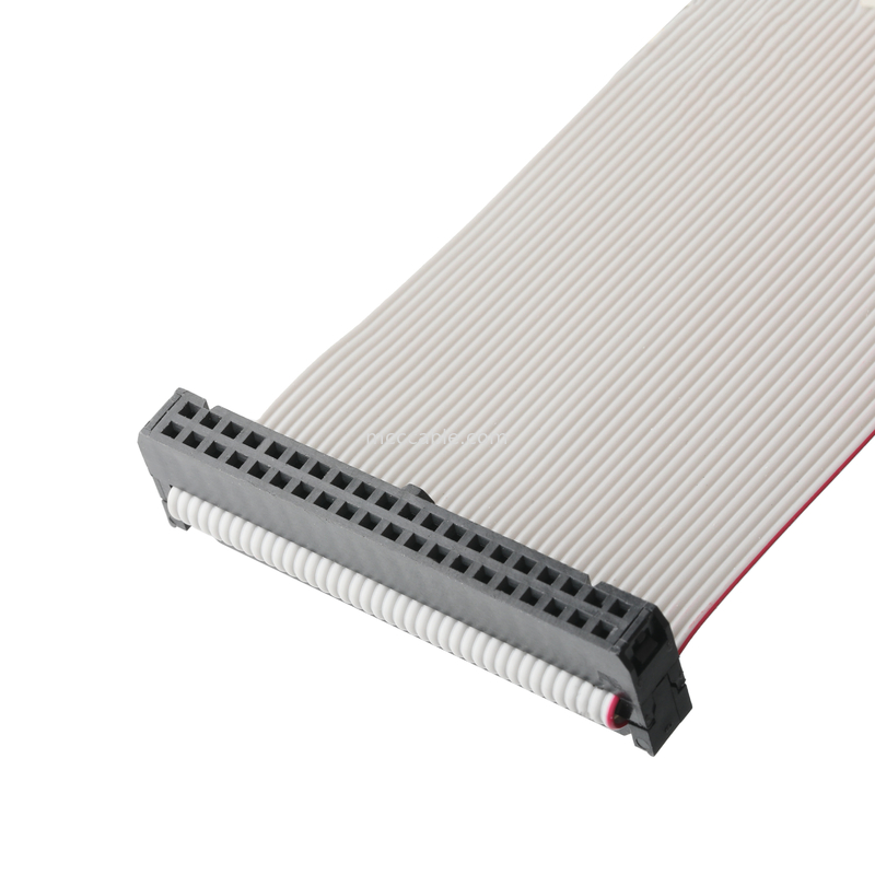 IDC FC-2*20P 40Pin 2.54 มิลลิเมตร pitch สีดํา PBT+G/F UL2651 28AWG Idc Flat Ribbon Cable 1.27 มิลลิเมตร Pitch OEM/ODM