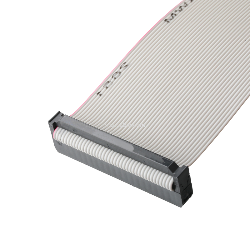 IDC FC-2*20P 40Pin 2.54 มิลลิเมตร pitch สีดํา PBT+G/F UL2651 28AWG Idc Flat Ribbon Cable 1.27 มิลลิเมตร Pitch OEM/ODM