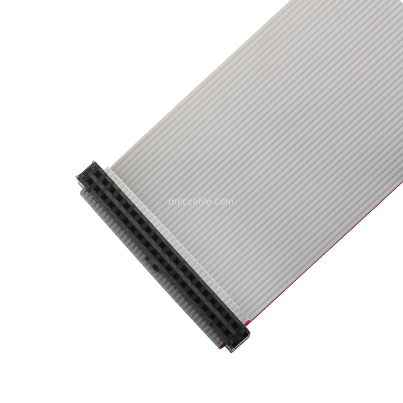 IDC FC-2*20P 40Pin 2.54 มิลลิเมตร pitch สีดํา PBT+G/F UL2651 28AWG Idc Flat Ribbon Cable 1.27 มิลลิเมตร Pitch OEM/ODM