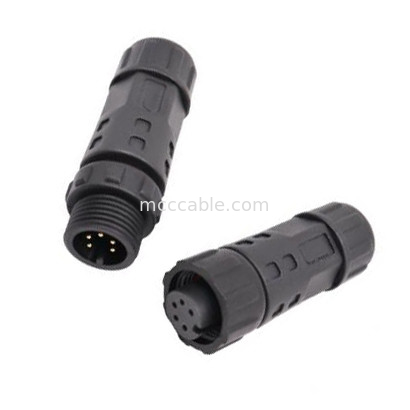 โรงงาน มินิ M12 8Pin กันน้ํา รอบเชื่อมเคเบิลพล็อกอุตสาหกรรม IP67 ระดับการป้องกันกันน้ําชาย / หญิง