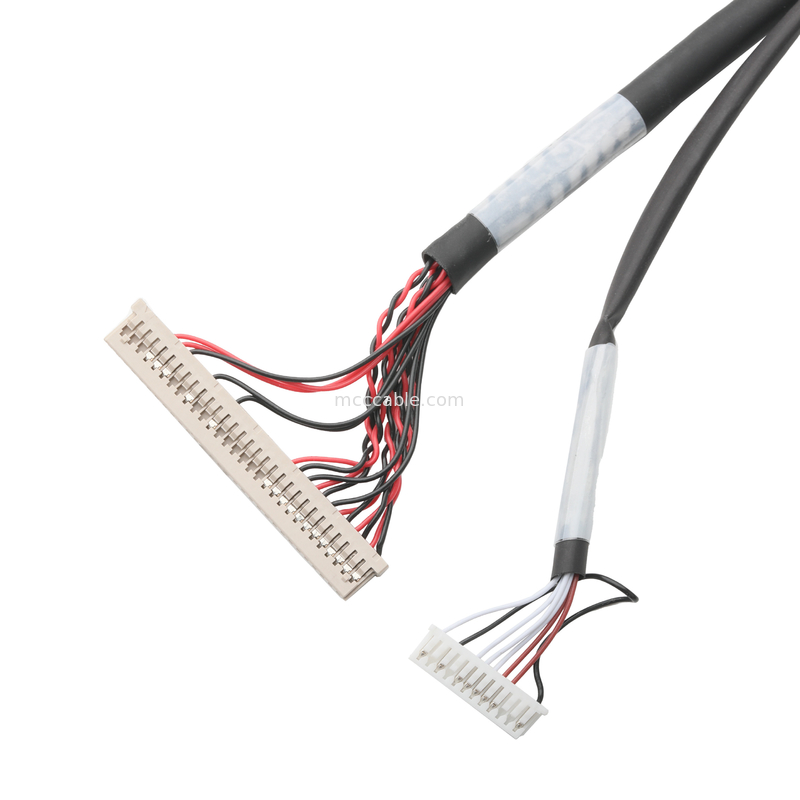การประยุกต์ใช้ในอุตสาหกรรมรถยนต์ JAE FI-X30HL 30P ถึง DF14-30P และ MOLEX 51021-1200 12Pin เครื่องเชื่อมเคเบิลรวม OEM / ODM