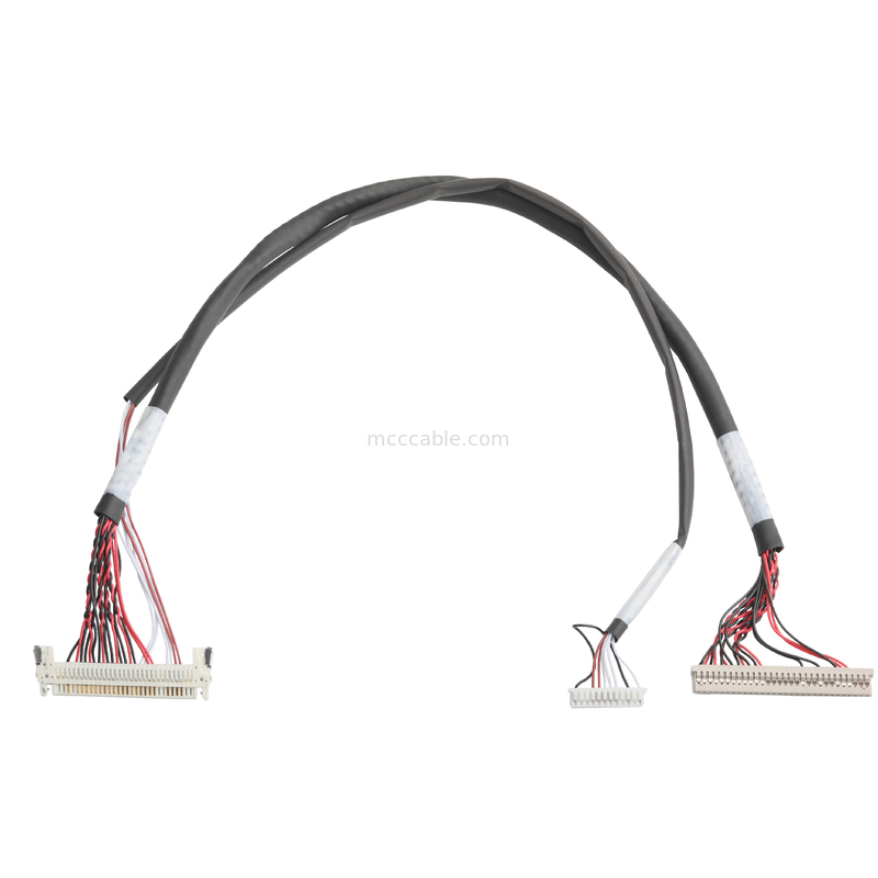 การประยุกต์ใช้ในอุตสาหกรรมรถยนต์ JAE FI-X30HL 30P ถึง DF14-30P และ MOLEX 51021-1200 12Pin เครื่องเชื่อมเคเบิลรวม OEM / ODM