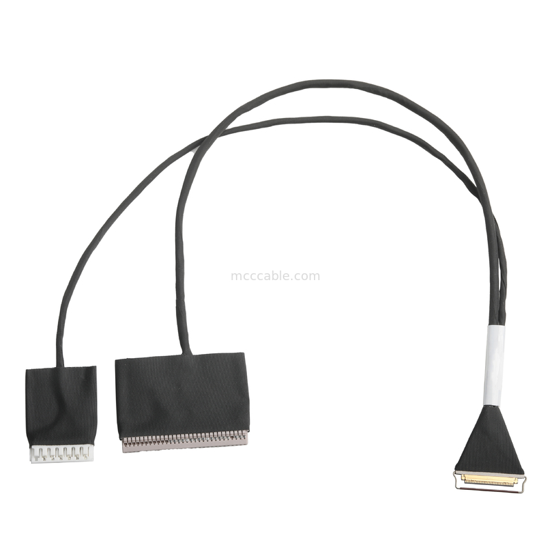Micro Coaxial 20453-230T ถึง DF14-30P และ JST EH-7P 30P การประกอบเคเบิล 0.5 มม Pitch OEM / ODM